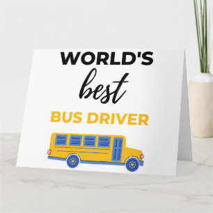 Carte World's Best Bus Driver bl