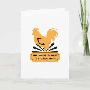 Carte World's Best Chicken Mom Funny Mothers Day Gifts