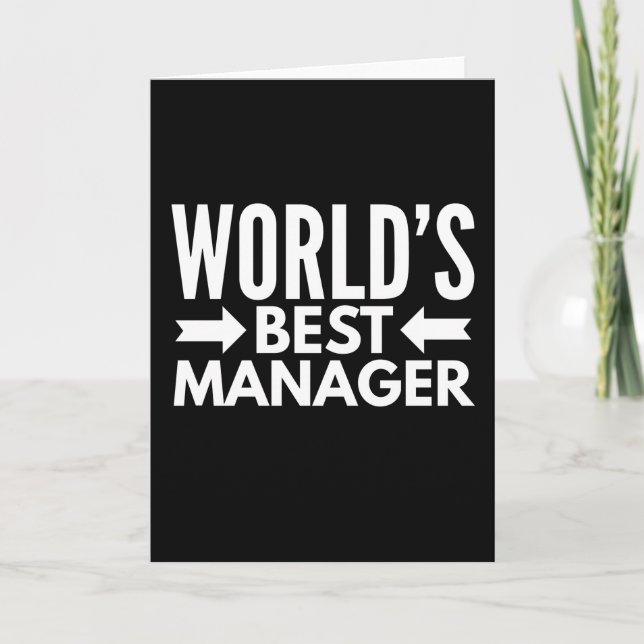 Carte Worlds Best Manager (Devant)