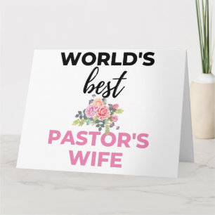 Carte World's Best Pastor's Wife bl