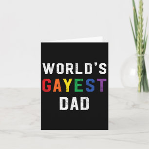 Carte Worlds Gayest Papa mignon Gay pride Lgbt Fête des