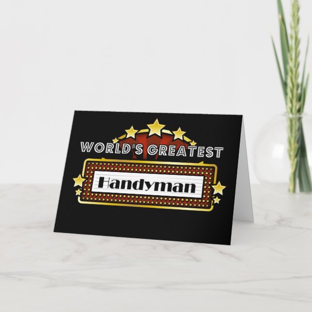 Carte World's Greatest Handyman (Devant)