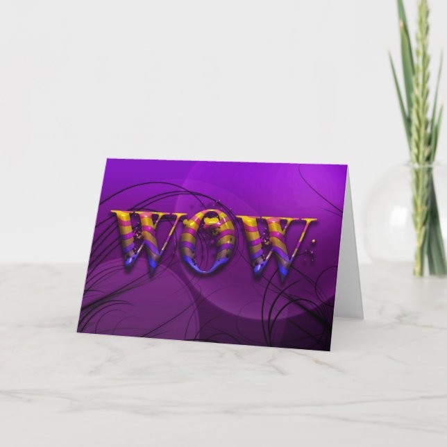 Carte Wow - Blank Card (Devant)