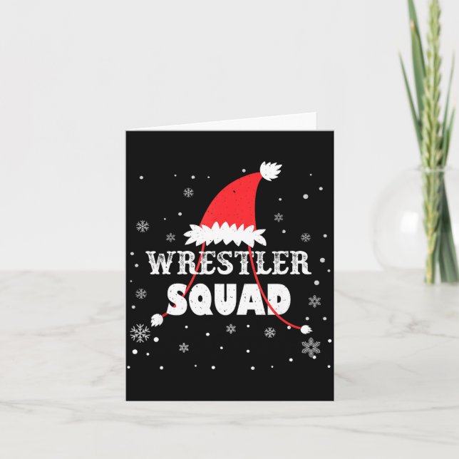 Carte Wrestler Squad Christmas Wrestling Matching Xmas  (Devant)
