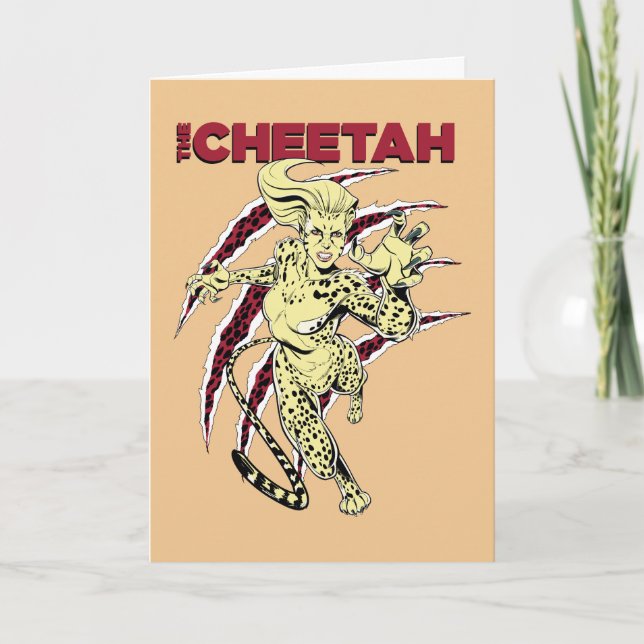 Carte WW84 | La bande dessinée Cheetah Retro (Devant)
