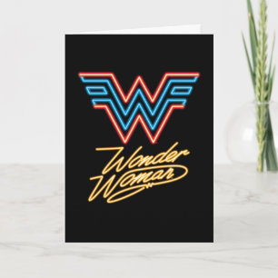 Carte WW84 Logo Wonder Woman Neon Light