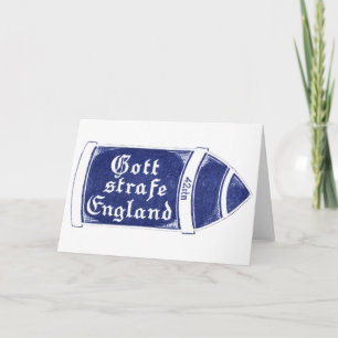 Carte WWI punissent l'Angleterre