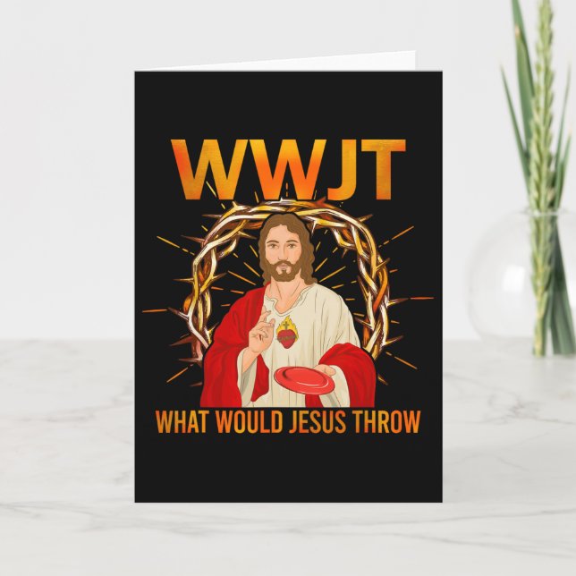 Carte Wwjt Que lancerait Jésus Disc Golf Fun  (Devant)
