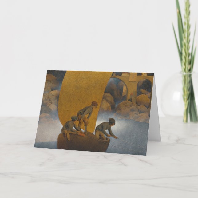 Carte Wynken Blynken Et Nod Par Maxfield Parrish 1902 (Devant)