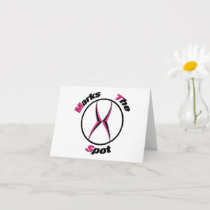 Carte X marque le point