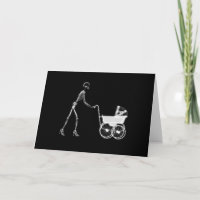 X-Ray Skeleton Mom & Baby - Original B&W