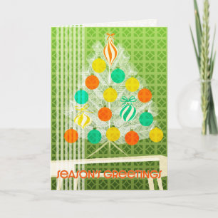 Carte Xmas du milieu du siècle