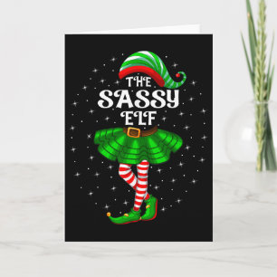Carte Xmas Famille Correspondance Femmes Filles Maman Le