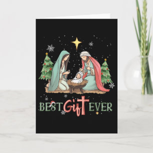 Carte Xmas Jésus Noël chrétien Cadeau drôle Joyeux Noël