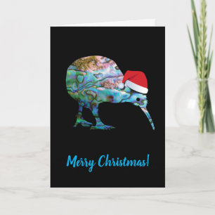 CARTE XMAS KIWI PÈRE NOËL PERSONNALISABLE