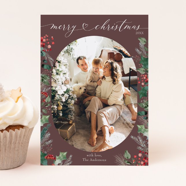 Carte Xmas photo unique en style chic (Créateur téléchargé)