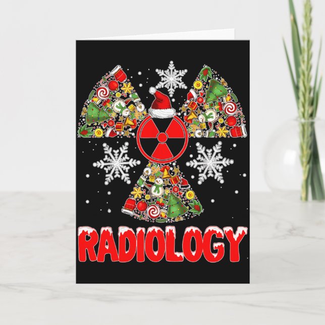 Carte Xmas Radiology Christmas Radiologist Xray Tech Cut (Devant)