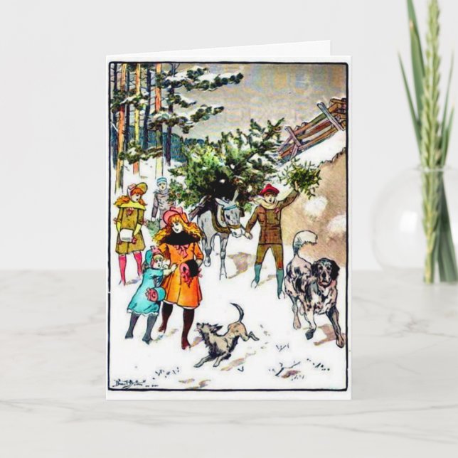 Carte Xmas vintage (Devant)