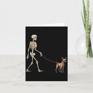 Carte Xoloitzcuintli Xolo squelette drôle de chien qui m