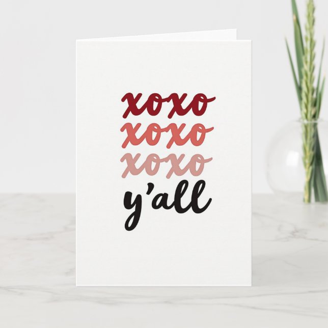 Carte Xoxo à Message Sincère (Devant)