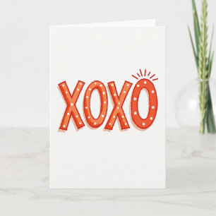 Carte Xoxo Bisous Câlins