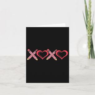Carte Xoxo Enseignant Saint Valentin Crayon Et Pomme 2