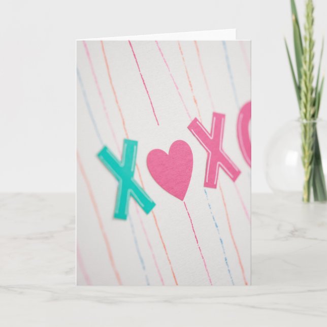 Carte Xoxo Faite Main avec Amour (Devant)
