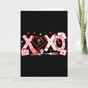 Carte Xoxo Infirmière Stethoscope Saint-Valentin Valenti