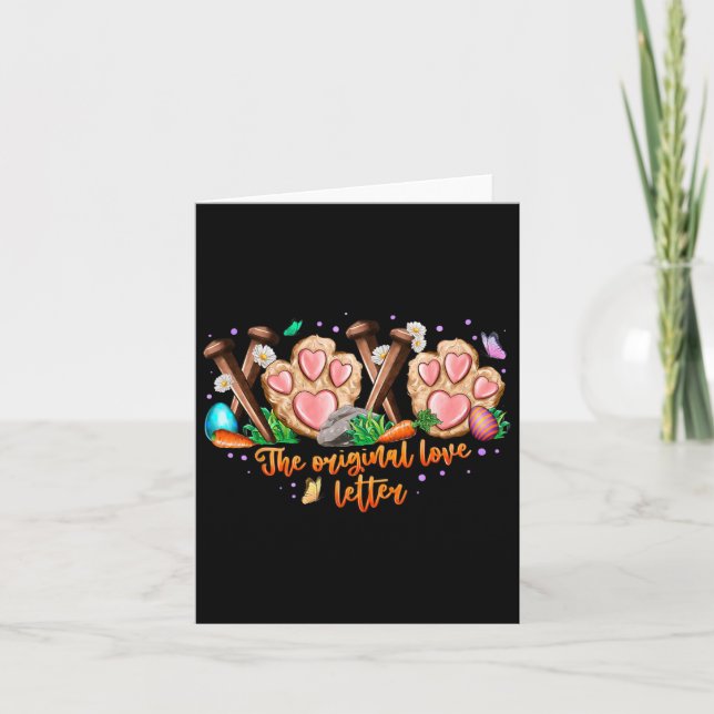 Carte Xoxo La Lettre d'Amour Orginal Bunny Jour de Pâque (Devant)