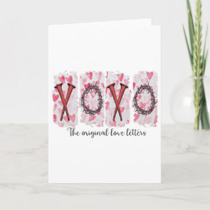 Carte Xoxo Les Lettres d'Amour Originales, Jésus Christi