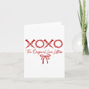 Carte Xoxo Les Lettres D'amour Originales Saint-Valentin