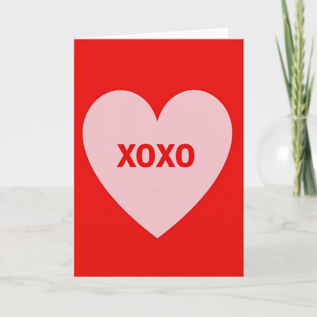 Carte Xoxo Minimaliste (Devant)