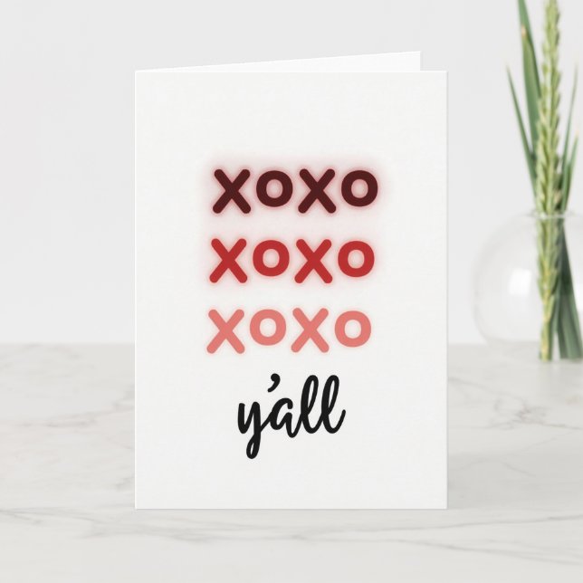 Carte Xoxo minimaliste sincère pour vous (Devant)