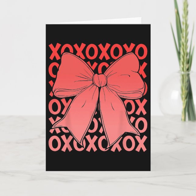 Carte Xoxo The Original Love Letters Retro Checked Valen (Devant)