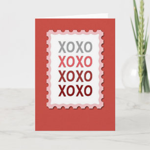 Carte Xoxo Timbre Sincère