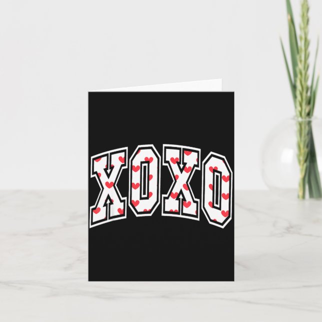 Carte Xoxo Valentine Heart Retro Valentine For Men Women (Devant)