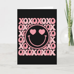 Carte Xoxo Xo Xo Rétro Groovy Visage Souriant Saint-Vale