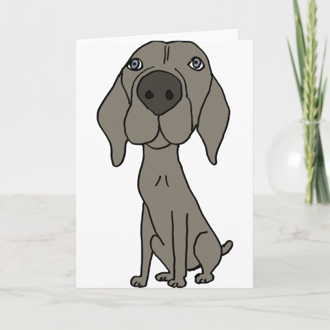 Carte XX- Design Weimaraner (Devant)