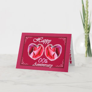 Carte xxe Anniversaire de Mariage Fernes en Forme de Cœu