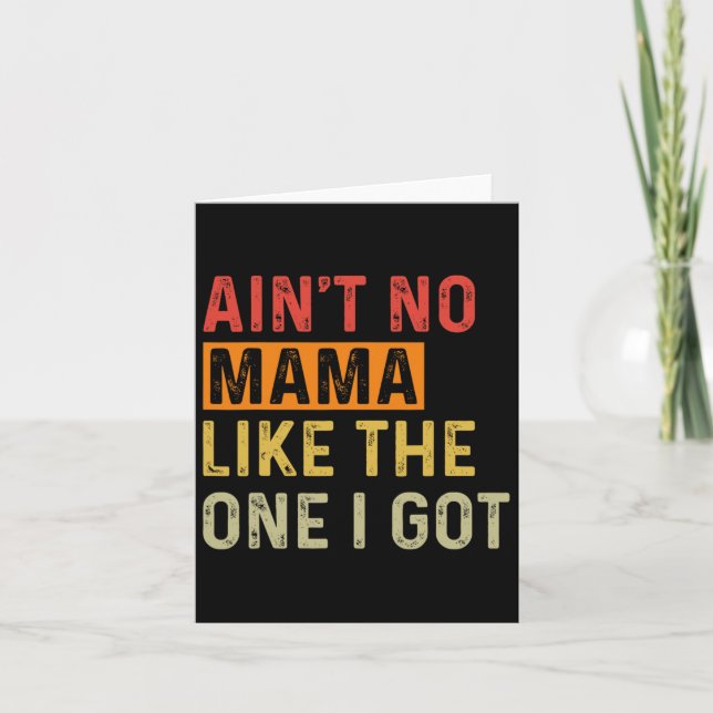 Carte Y'a pas de mama comme celle que j'ai Funny Family  (Devant)