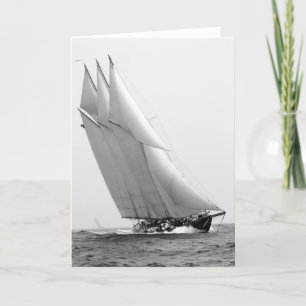 Carte Yacht d'emballage Atlantic, 1904