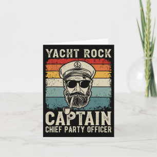 Carte Yacht Rock Capitaine Pontoon Boat Party Sailor Boa