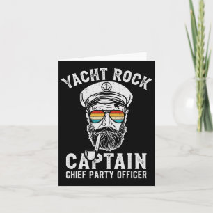 Carte Yacht Rock Capitaine Pontoon Boat Party Sailor Boa