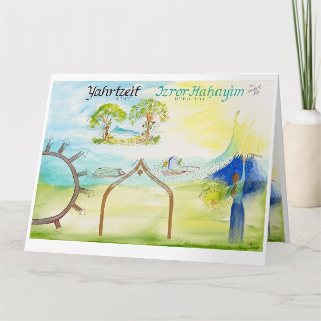 Carte Yahrtzeit : Cartographier le parcours : Deuil et Â (Devant)