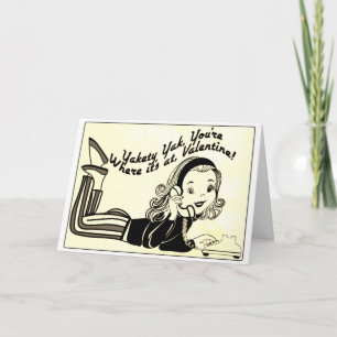 Carte Yakety Yak Vintage Saint-Valentin