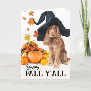 Carte Yappy Fall Y’all Halloween Cocker Spaniel