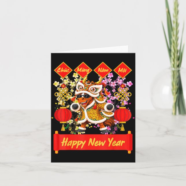 Carte Year Of The Horse 2026 Vietnamese Lunar New Year 2 (Devant)