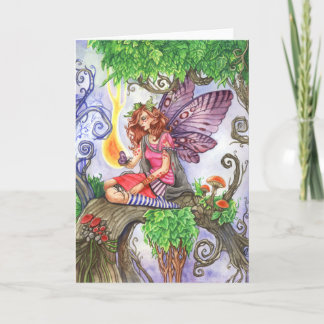 Carte Yearning Fairy Greeting Card