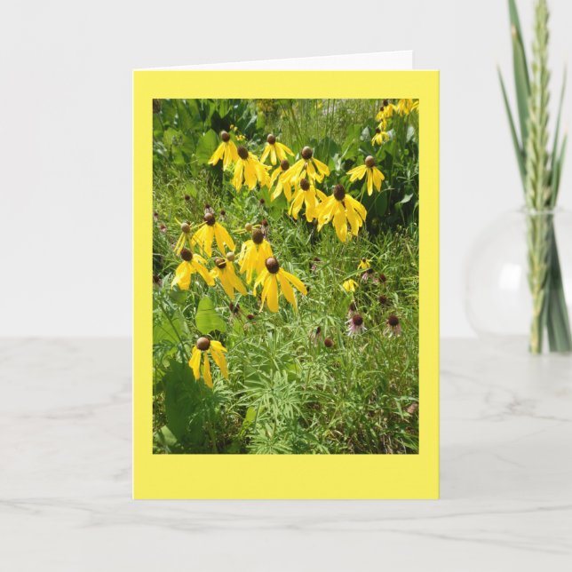 Carte Yellow Coneflower II Blank Note Card (Devant)