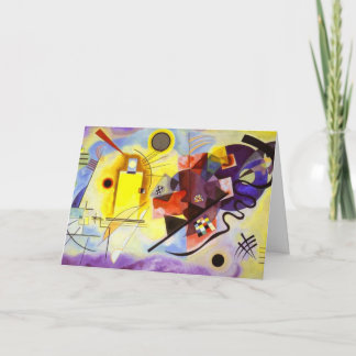 Carte Yellow Red Blue Kandinsky Abstract Painting